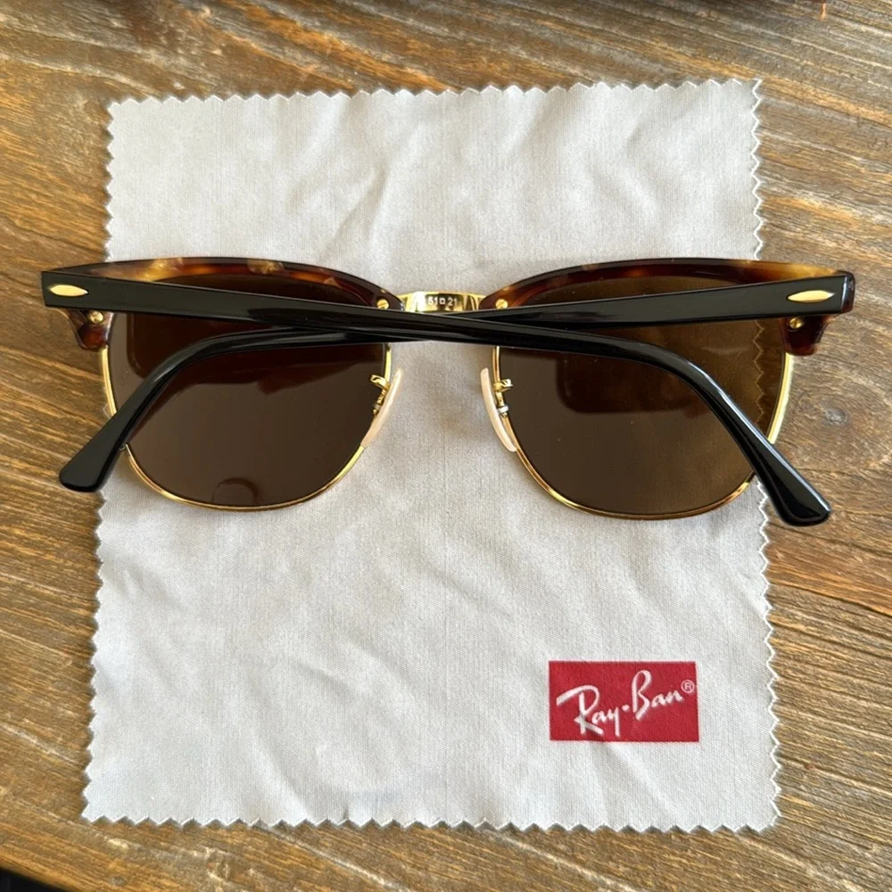 Ray-Ban Sunglasses Clubmaster Classic Havana Brown 1160 51021 145 3N